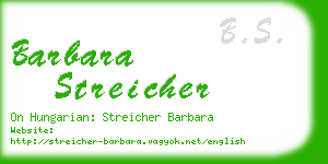 barbara streicher business card